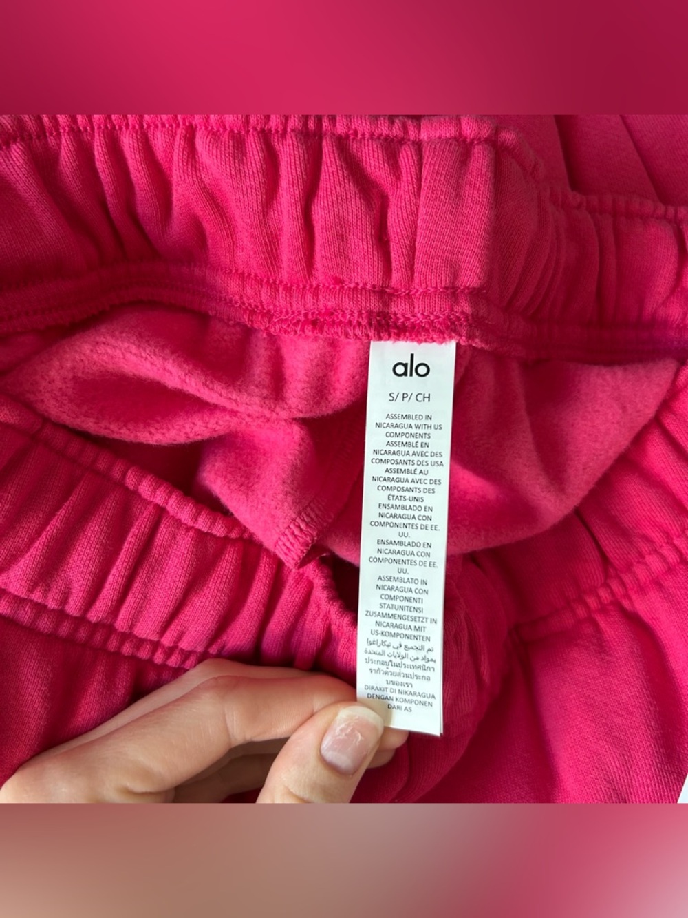 NWT New Alo Yoga Accolade Sweatpant in Pink Summer Crush Size Small RARE - Picture 8 of 12